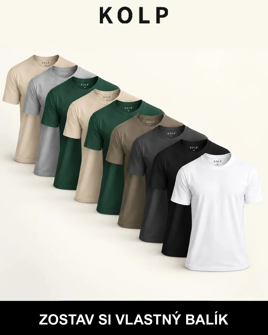 Tričko KOLP Essential – balenie 9 ks